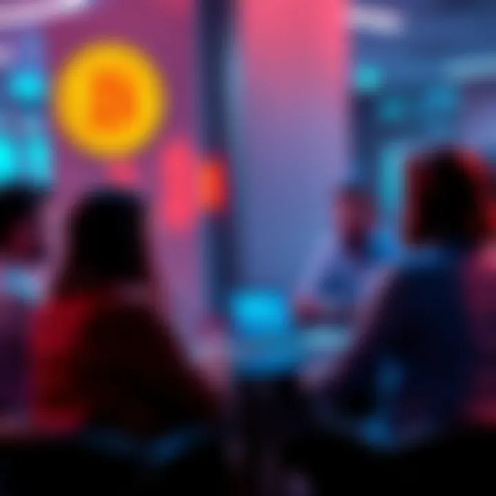 Group of people engaged in a Bitcoin discussion online
