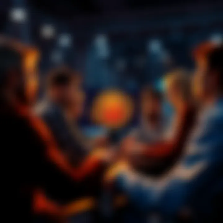 A group of people engaging in a Bitcoin discussion online, sharing insights and asking questions.