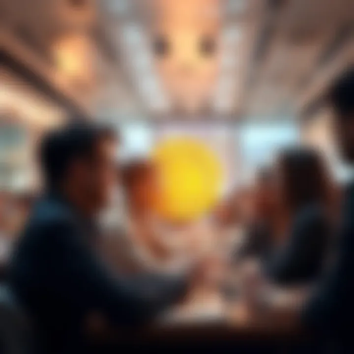 People engaging in a conversation about Bitcoin, sharing insights and asking questions in a forum setting