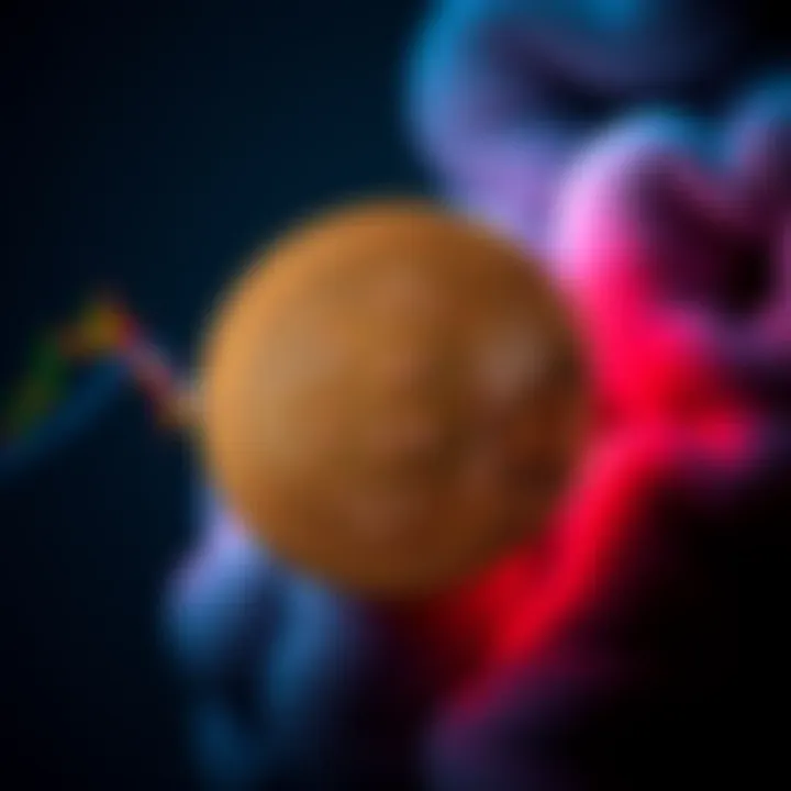 A stylized Bitcoin symbol intertwined with a dollar sign, representing its dominance in the financial market.