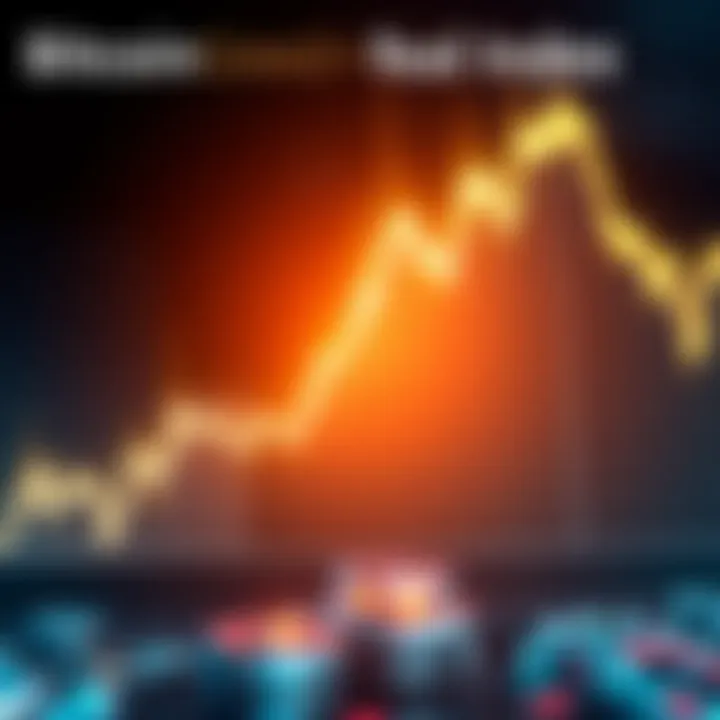 Bitcoin Greed & Fear Index Chart A chart showing the Bitcoin Greed & Fear Index with a downward trend, representing market pessimism.