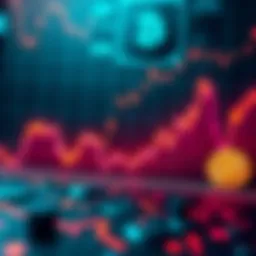 A graph showing Bitcoin price trends alongside halving events, with symbols representing ETFs and institutional investors.