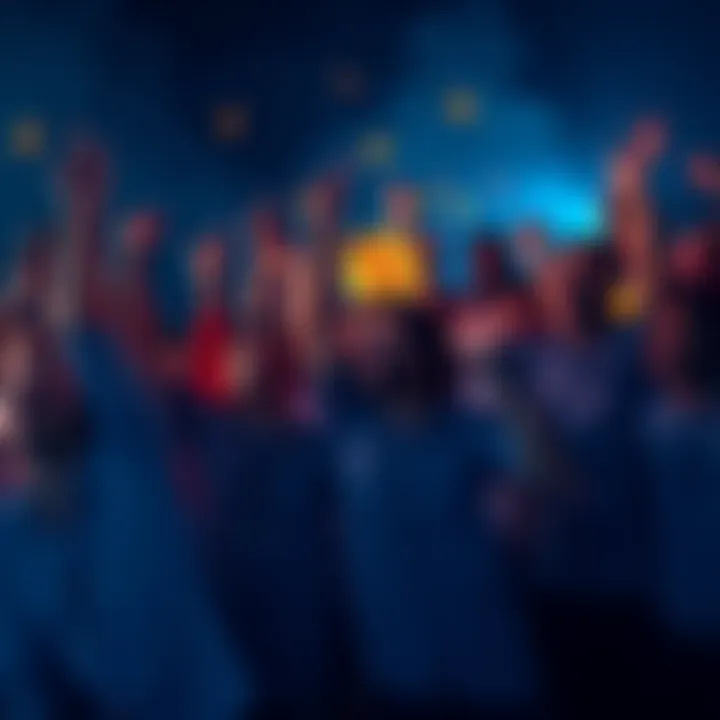 Bitcoin HODLers Celebrating Group of Bitcoin hoarders joyfully celebrating as prices rise, showing strong support for HODL strategy.