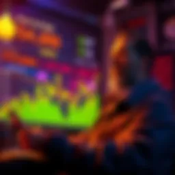 A beginner considering Bitcoin investment options like lump sum and dollar-cost averaging, with a chart showing market trends around $50,000.