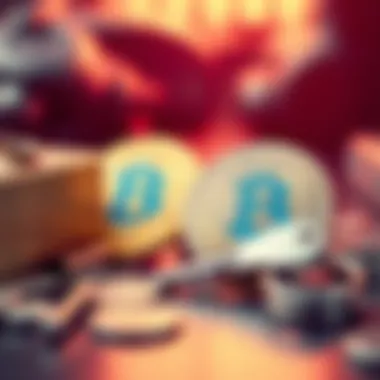 A visual representation of Bitcoin coins next to a key, symbolizing self-custody and security.