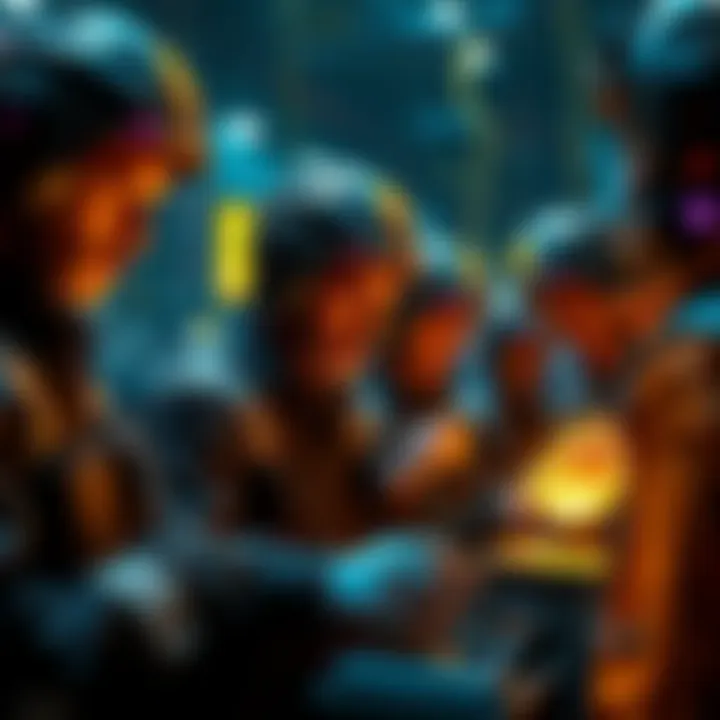 A group of Bitcoin miners examining AI technology to adapt to rising mining costs