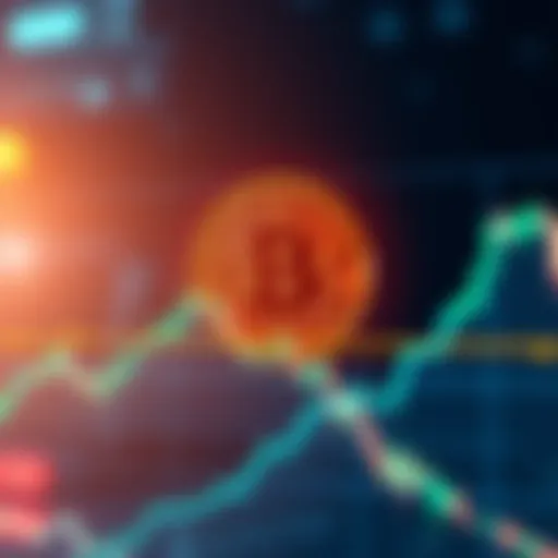 A Bitcoin price chart showing a recent drop from a high point, with highlighted resistance levels and future predictions, illustrating market trends for 2026.