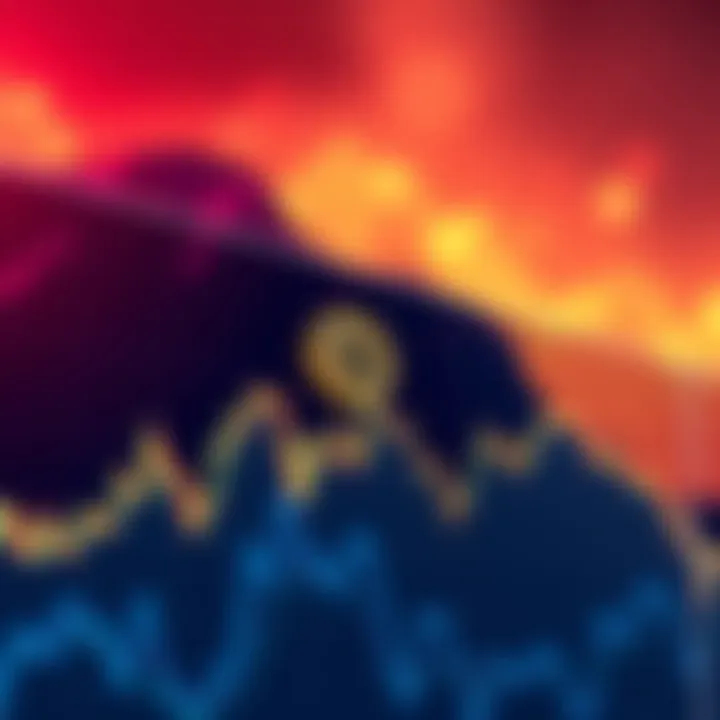 A downward trending Bitcoin price chart reflecting the current bear market
