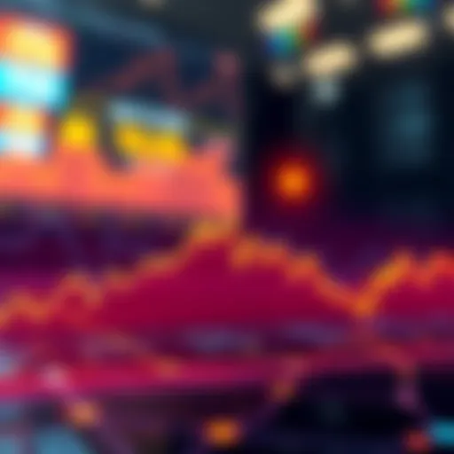 A line graph illustrating Bitcoin's price changes over time, highlighting peaks and valleys.