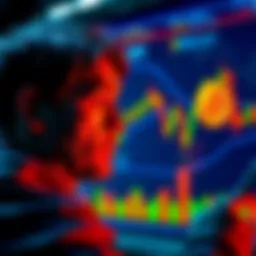 A person looking at a Bitcoin chart, contemplating whether to sell at 250K or hold for 500K, with a thoughtful expression.