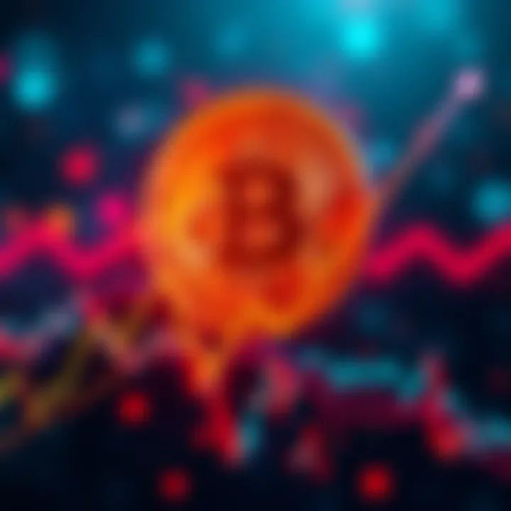 Graph showing Bitcoin's price drop from $126K to $66K with a downward trend line.