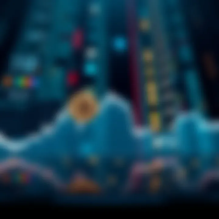 A chart showing a significant drop in Bitcoin's price over time, indicating a potential sell-off in the market.