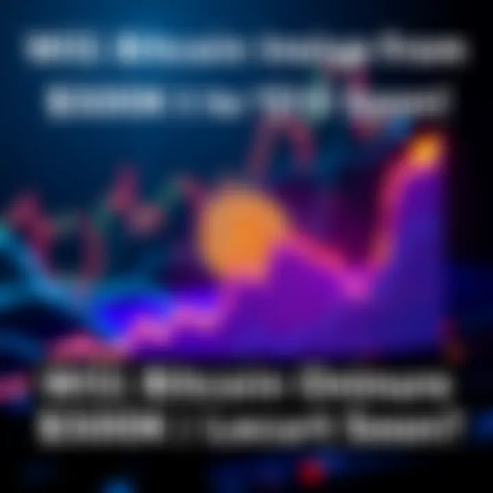 A graph showing Bitcoin's price dropping from $60,000 to $50,000