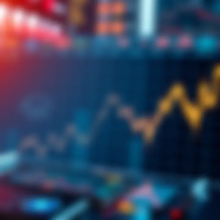 A graphic showing a downward trend in Bitcoin prices with a bear symbol representing the bear market.