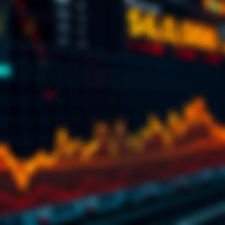 A line graph depicting Bitcoin's price movements around $60,000 with spikes and dips