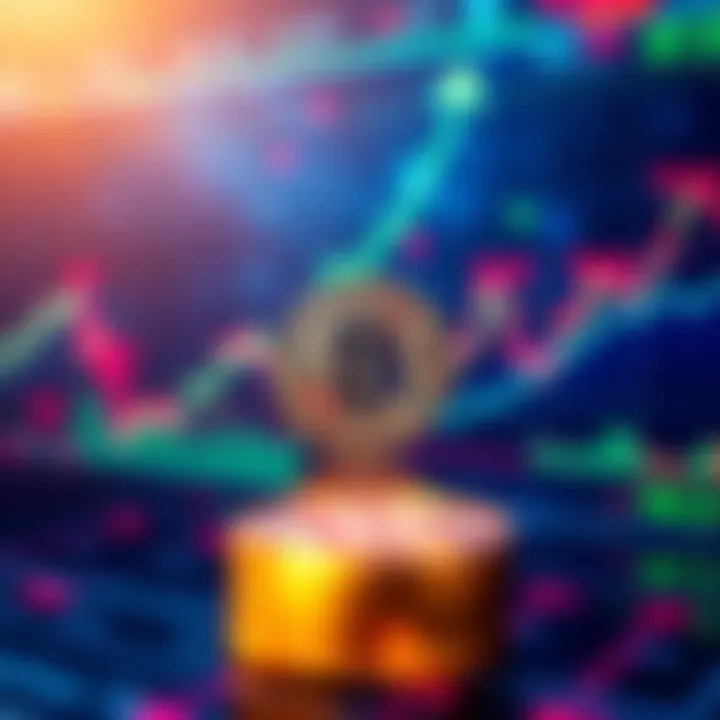 Bitcoin price chart showing recovery signs A chart depicting Bitcoin price fluctuations with an upward trend indicator and market analysis highlights in the background