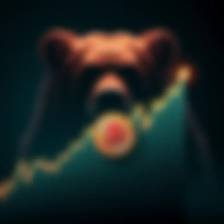 Graph showing Bitcoin price reaching 111K with a bear shadow in the background