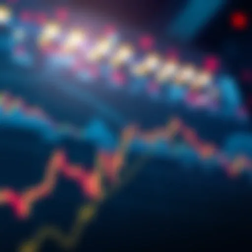 A graph showing Bitcoin price trend with a line nearing a stable value, indicating decreasing volatility.