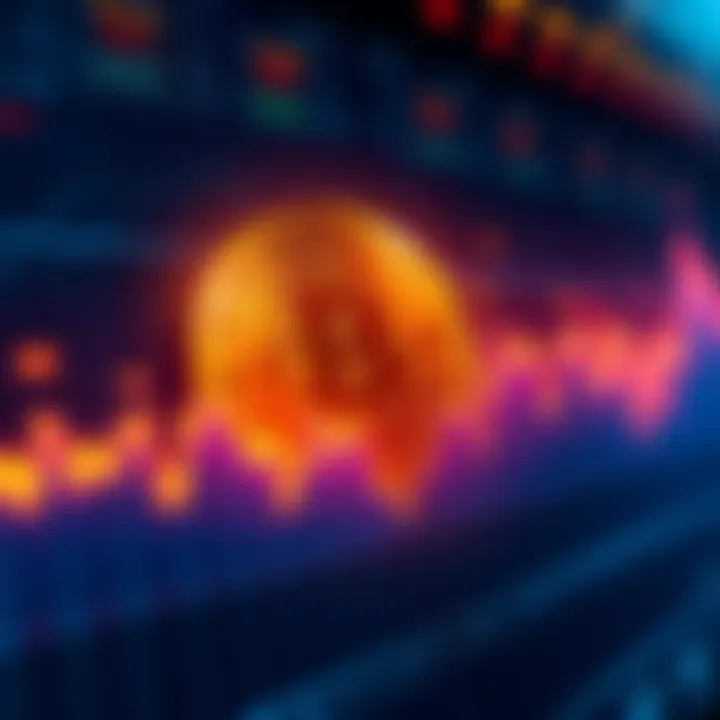 Bitcoin Price Surge Graph showing Bitcoin's price increasing sharply, indicating a rise in value and market interest as Jim Cramer comments on the trend.