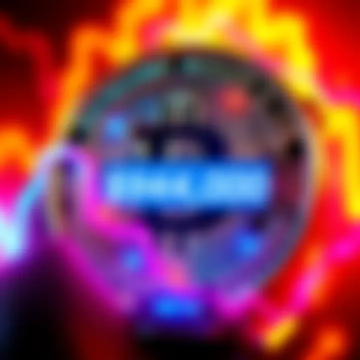 A digital representation of Bitcoin with a price tag showing $94,000, illustrating market fluctuations and investor reactions.