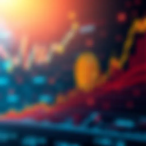 A Bitcoin price chart showing a steep upward trend, indicating potential future growth.