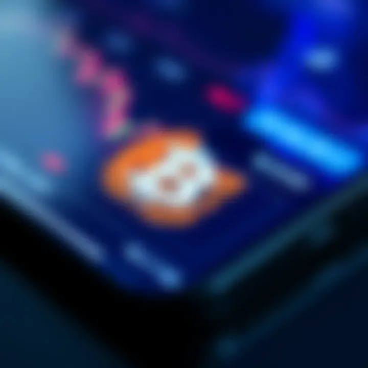 Close-up of an iPhone screen displaying a Bitcoin price widget with real-time updates