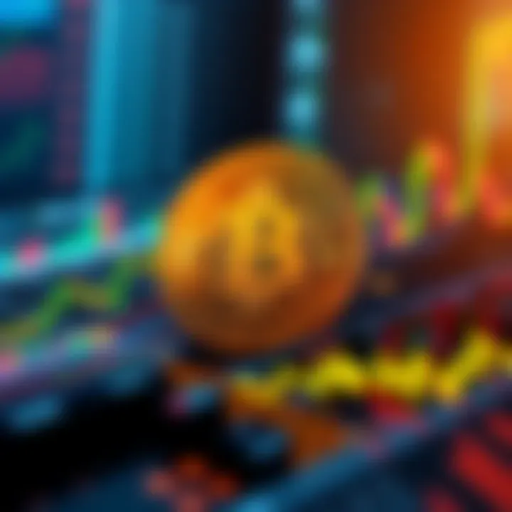 Bitcoin chart showing support levels between $65K and $68K with price fluctuations