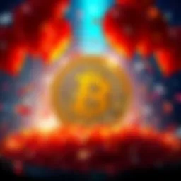 A festive graphic showing Bitcoin's logo with balloons and confetti, highlighting its rise in value to $90,000.