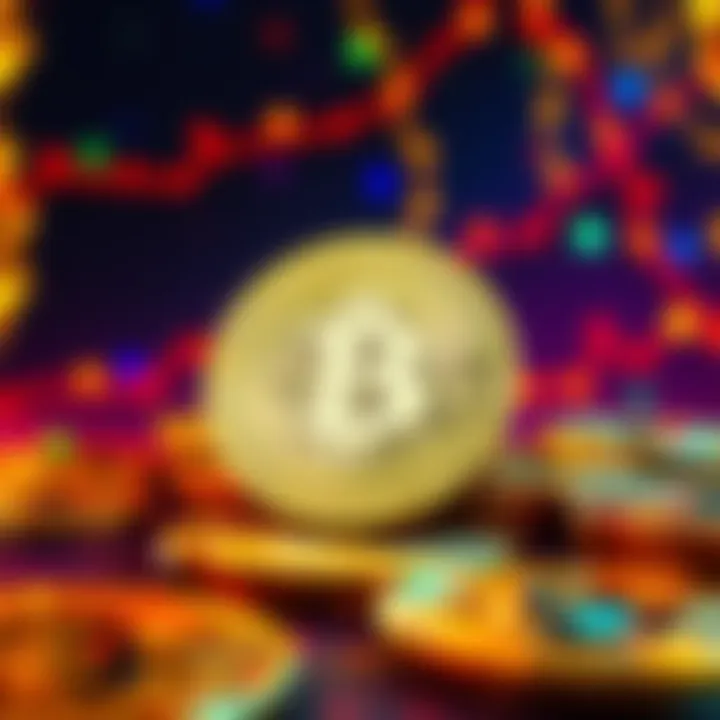 A graphic showing Bitcoin coins with a festive background, symbolizing the 17th anniversary of Bitcoin's launch.