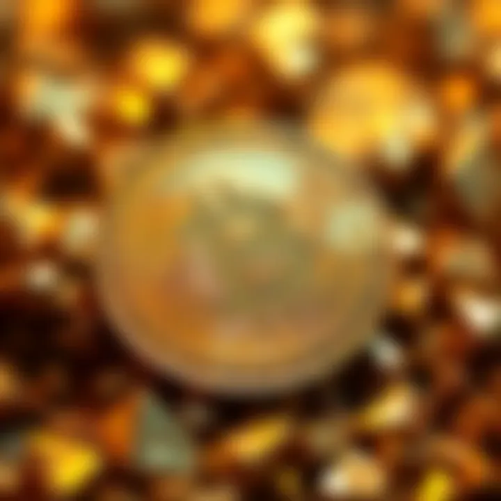 Bitcoin coin shining A close-up of a shiny Bitcoin coin, symbolizing its emerging role in finance beyond just a store of value.