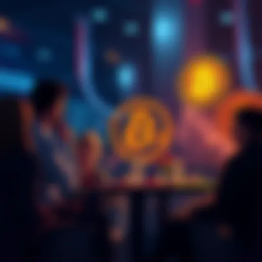 A group of people engaged in a discussion about Bitcoin and censorship, reflecting on past events related to the Block Size War.