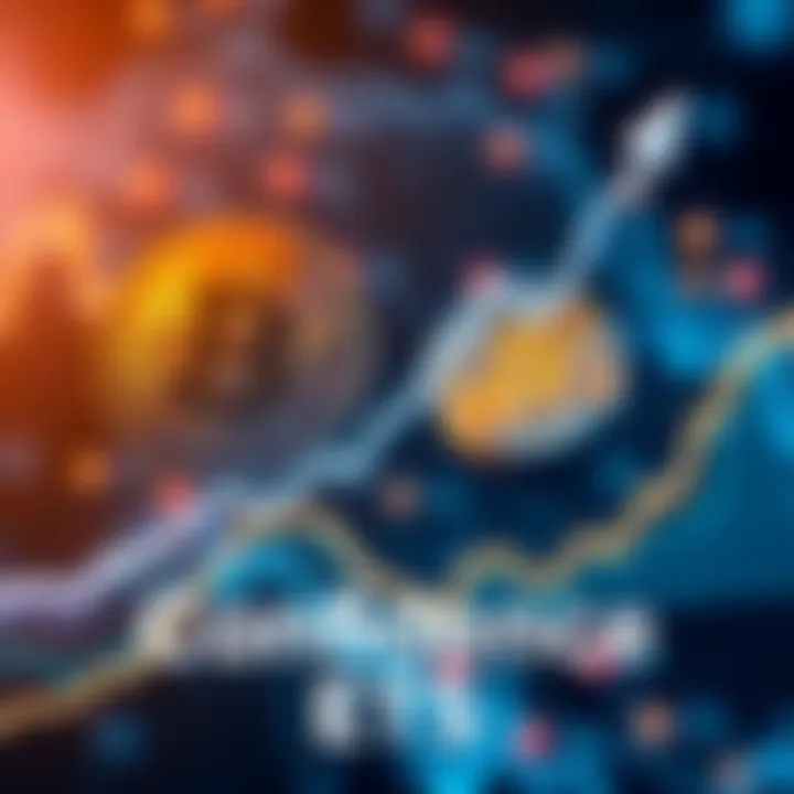 A graphic showing Bitcoin and ETF symbols with a rising graph, symbolizing growth and confidence in the cryptocurrency market.