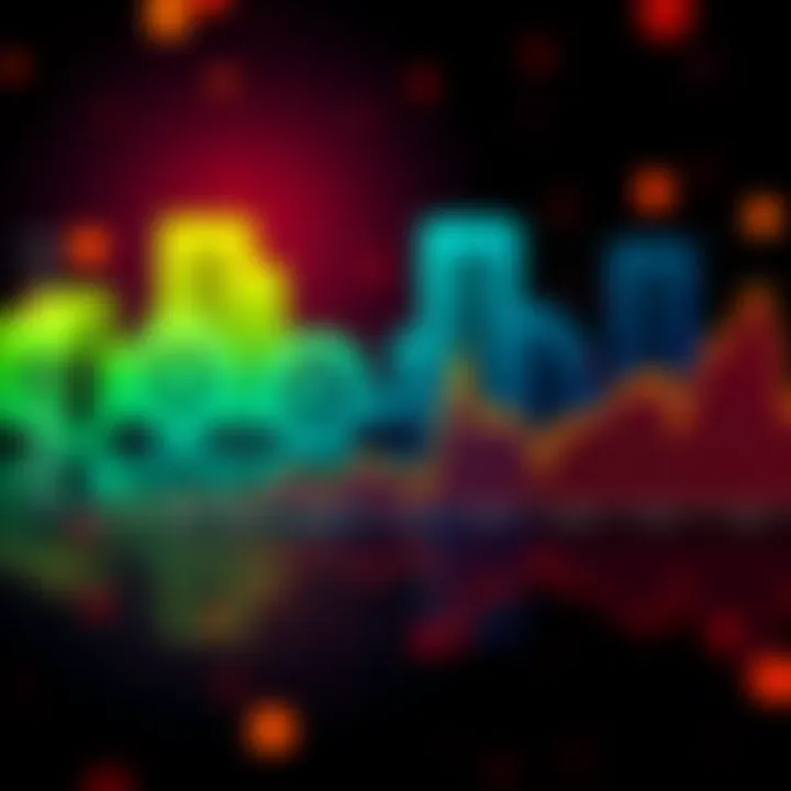 A graph showing Bitcoin's daily returns over eight years, illustrating the rising and falling trends in its performance.