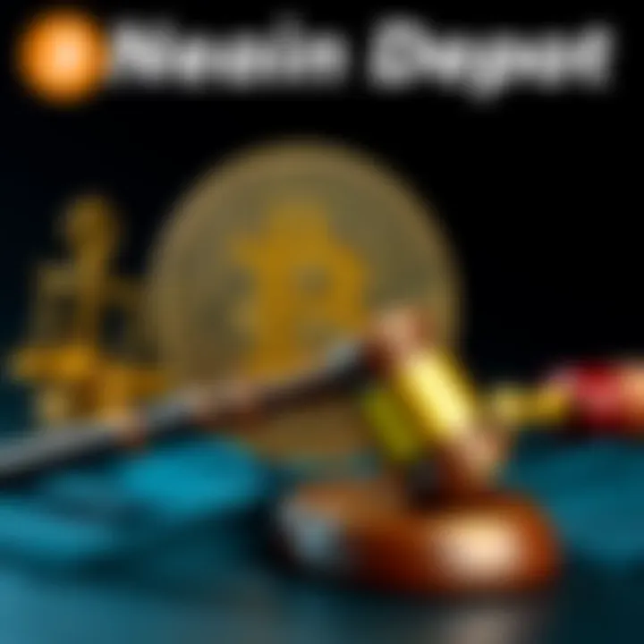 Bitcoin Depot logo with a gavel symbolizing legal settlement for fraud in Maine