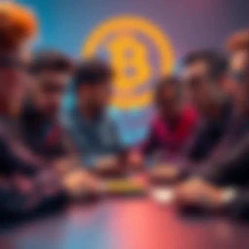 A group of Bitcoin developers look concerned as they discuss security threats related to quantum computing.