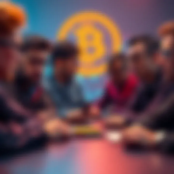 A group of Bitcoin developers look concerned as they discuss security threats related to quantum computing.
