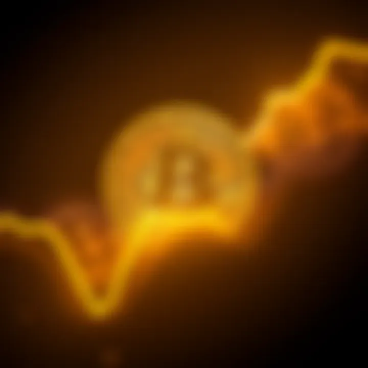 Bitcoin as digital gold A glowing bitcoin coin surrounded by a dark backdrop, symbolizing its rising value amid global tensions