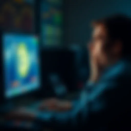 Individual looking shocked at a computer screen displaying Bitcoin balance in an old account