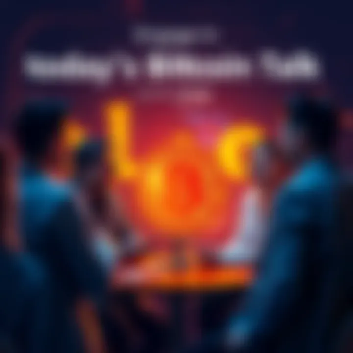 People engaging in a conversation about Bitcoin, sharing ideas and insights in a community setting.