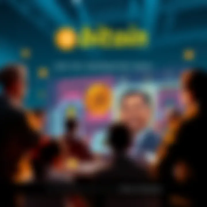 A group of people engaging in a lively discussion about Bitcoin on a digital forum