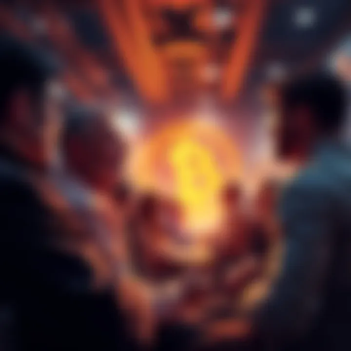 People engaging in a conversation about Bitcoin, sharing insights and thoughts in a forum setting.