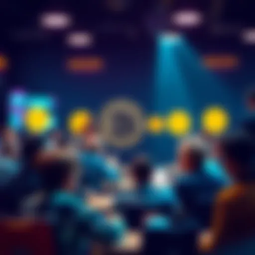 People engaging in a lively discussion about Bitcoin in a forum setting