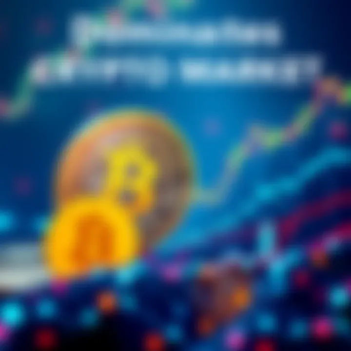 Bitcoin Dominates Crypto Market Representation of Bitcoin's dominance over other cryptocurrencies with a rising chart and Bitcoin logo in the foreground.
