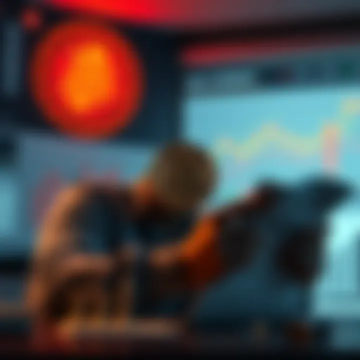 A person planning their finances with Bitcoin and charts showing growth for early retirement strategies