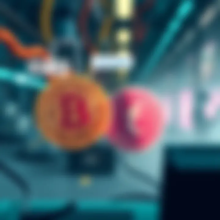 Illustration showing two Bitcoin forks labeled BIP-110 and eCash, highlighting the contested nature of BIP-110 with miners in the background