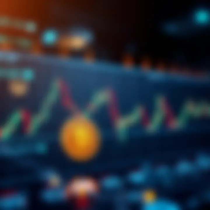 Bitcoin Futures Trading A graph illustrating Bitcoin futures trading with liquidity and security icons