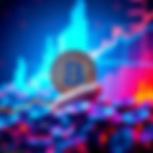 A visual representation of Bitcoin's price surge to $87,000, showing an upward trend in a line graph