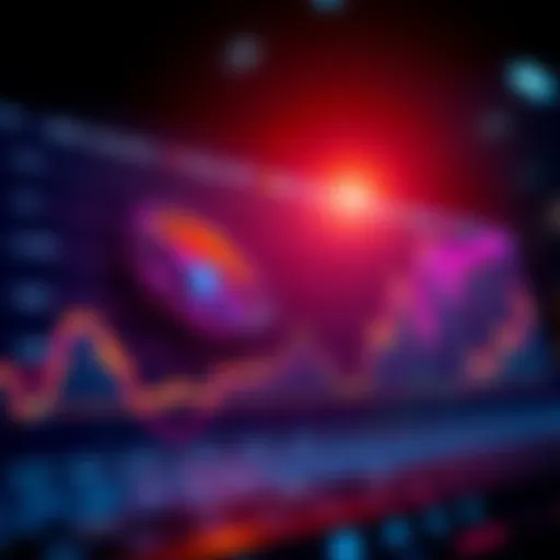 A chart showing the rise in Bitcoin value and interest over time, with upward trends highlighted