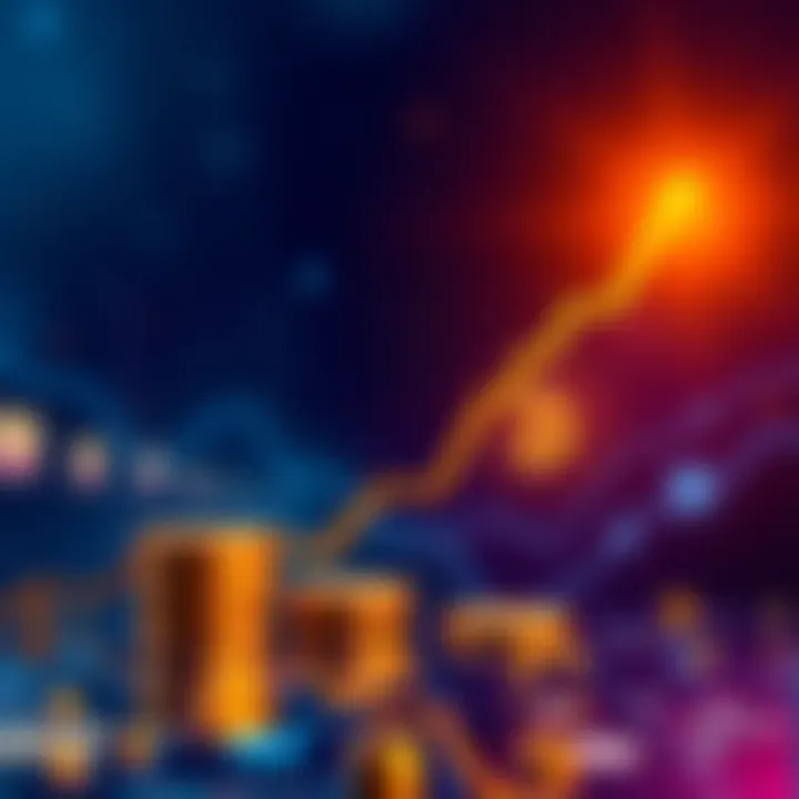 A graph showing Bitcoin's value increase with different fractions of ownership, representing gains and losses.