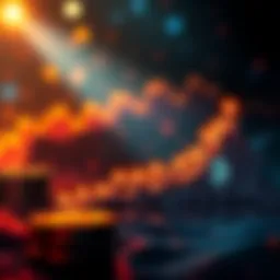 A line graph showing Bitcoin's price over five years with a notable rise to 120% and a forecasted drop below 80%.